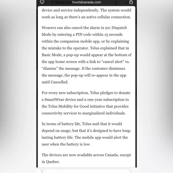 NIB Telus Invisaware Safety Keychain - Picture 8 of 12